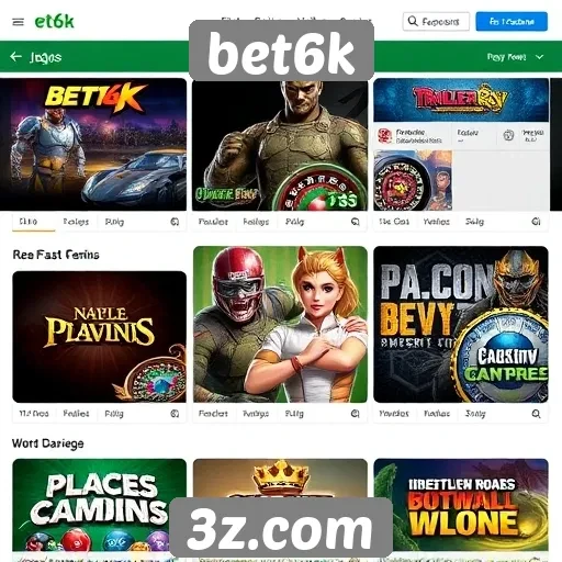 Análise das opções de jogos disponíveis no site bet6k